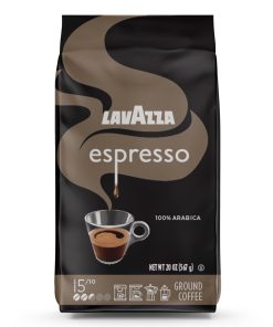 Lavazza Espresso Ground Coffee, Medium Roast, 100% Arabica, 20 oz Bag (Pack of 6)