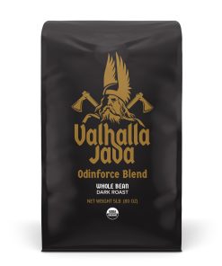 Valhalla Java Whole Bean Coffee by Death Wish Coffee, Fair Trade and USDA Certified Organic - 5 Lb Bag